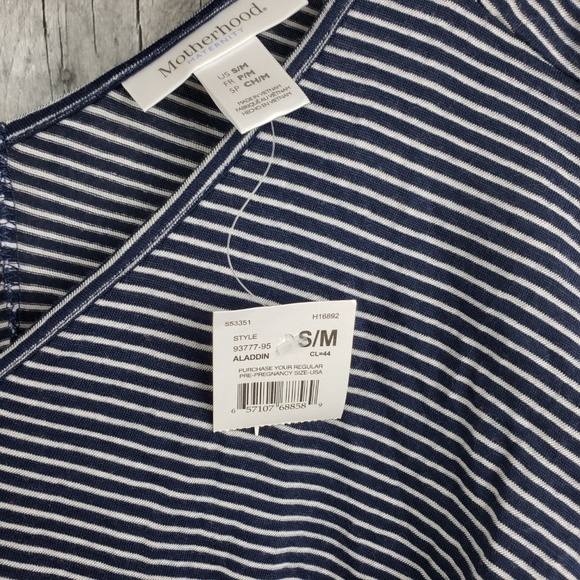 2/$20 Motherhood Maternity | Stripped V Neck Top - Picture 4 of 6